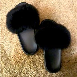 Fox Fur Slides
